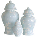 Chinoiserie Dreams Ginger Jars in Hydrangea Light Blue