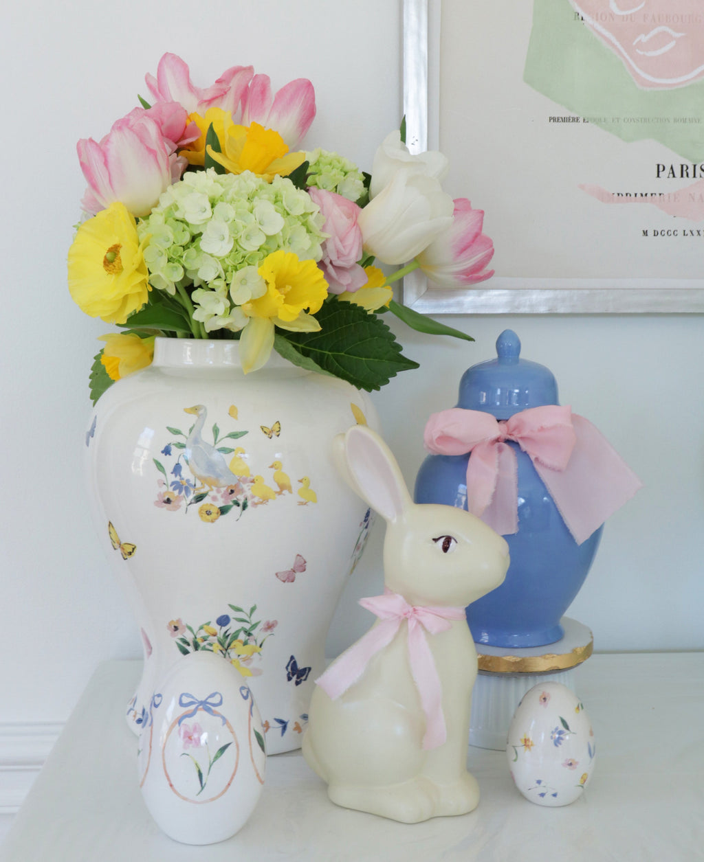 French Blue Ginger Jars