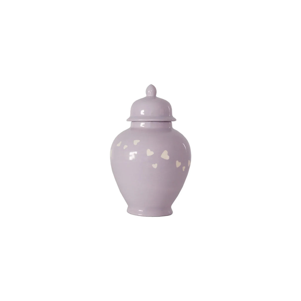 "Love is in the Air" Ginger Jars in Light Lavender