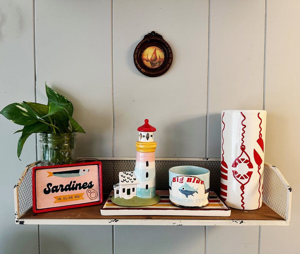 Buoy & Lifesaver Column Vase in 5 Colors