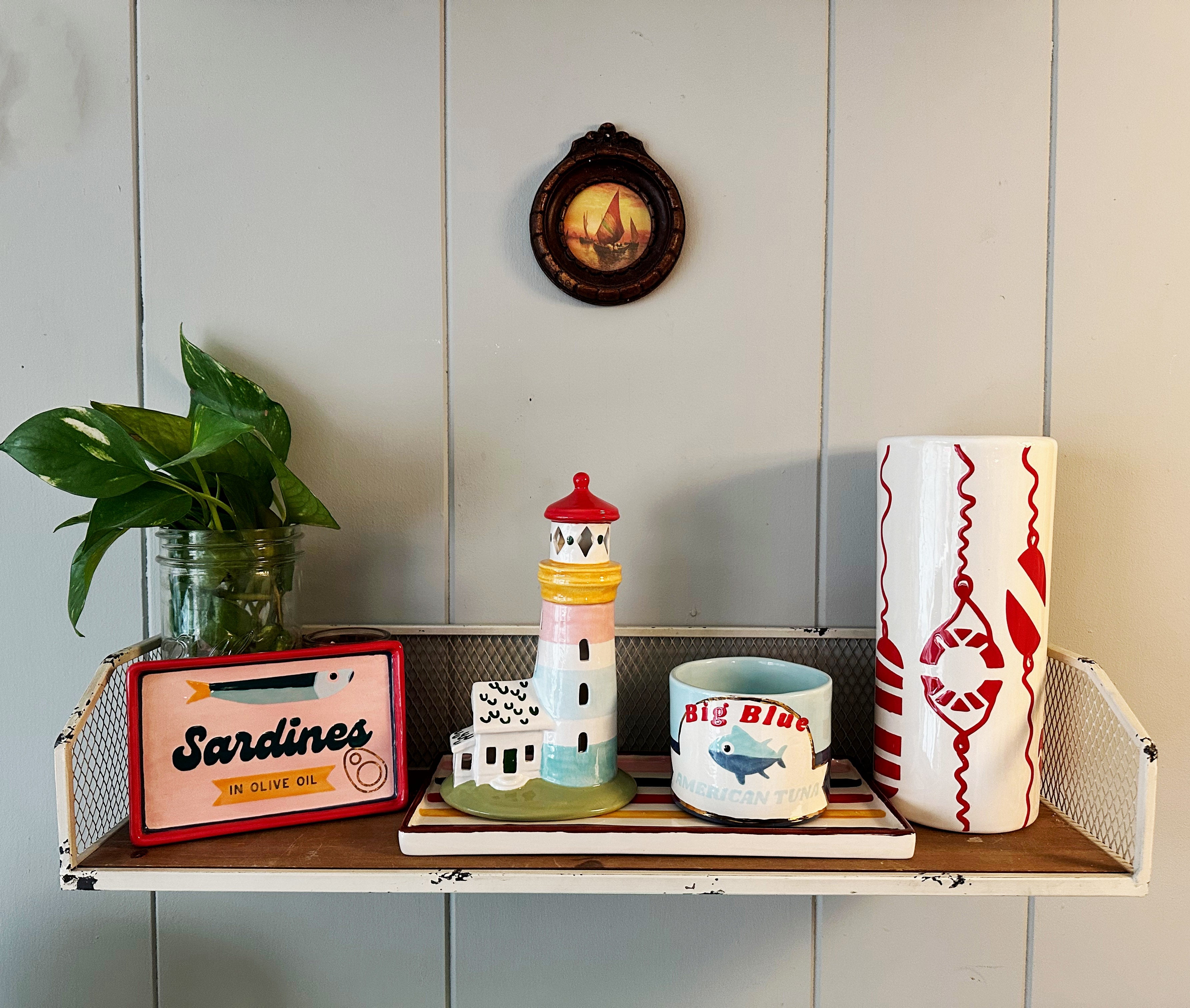 Buoy & Lifesaver Column Vase in 5 Colors