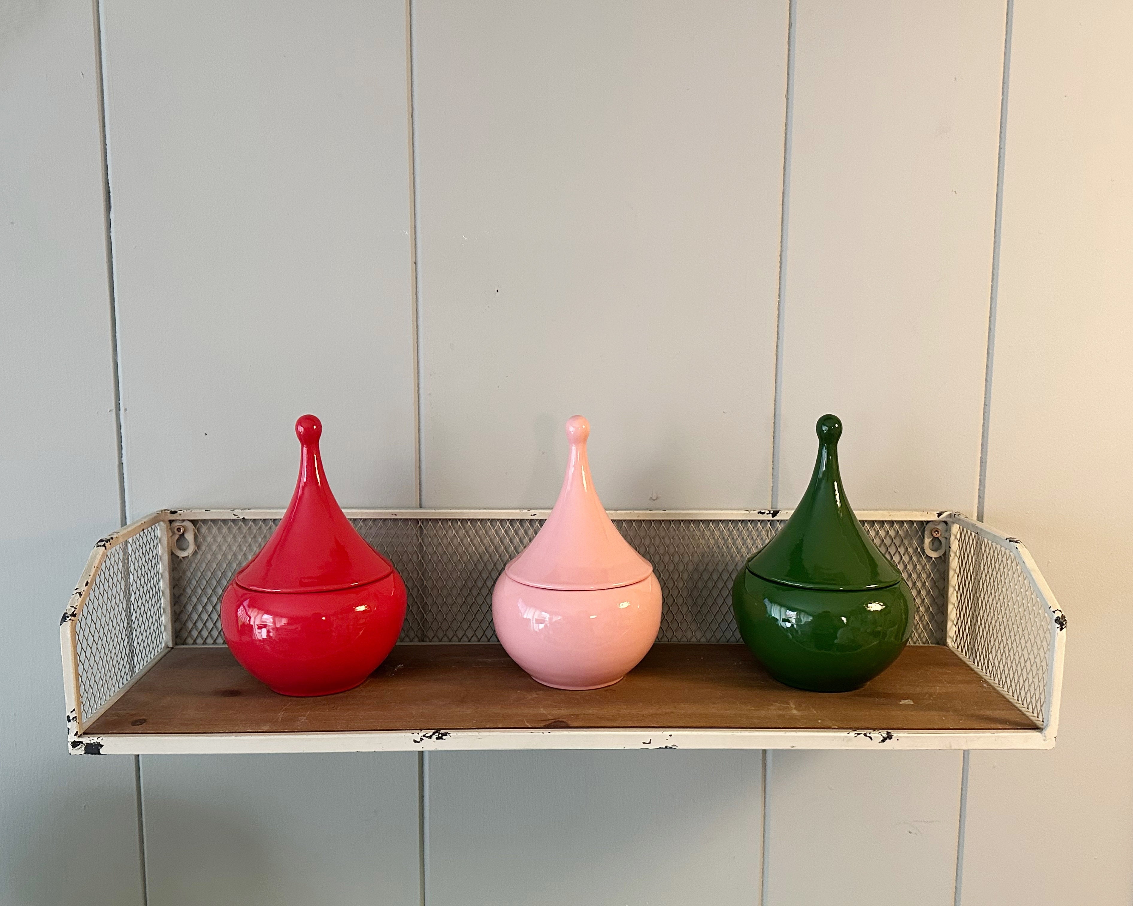 Teardrop Jars in Malibu Pink