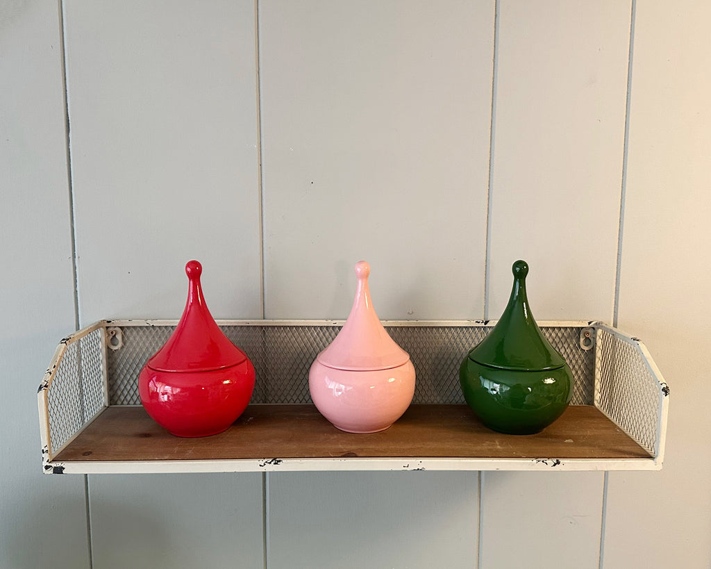 Teardrop Jars in Harvest Orange