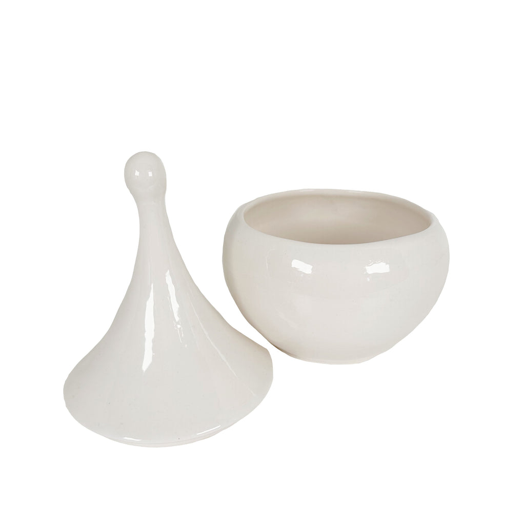 Teardrop Jars in White