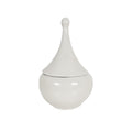 Teardrop Jars in White