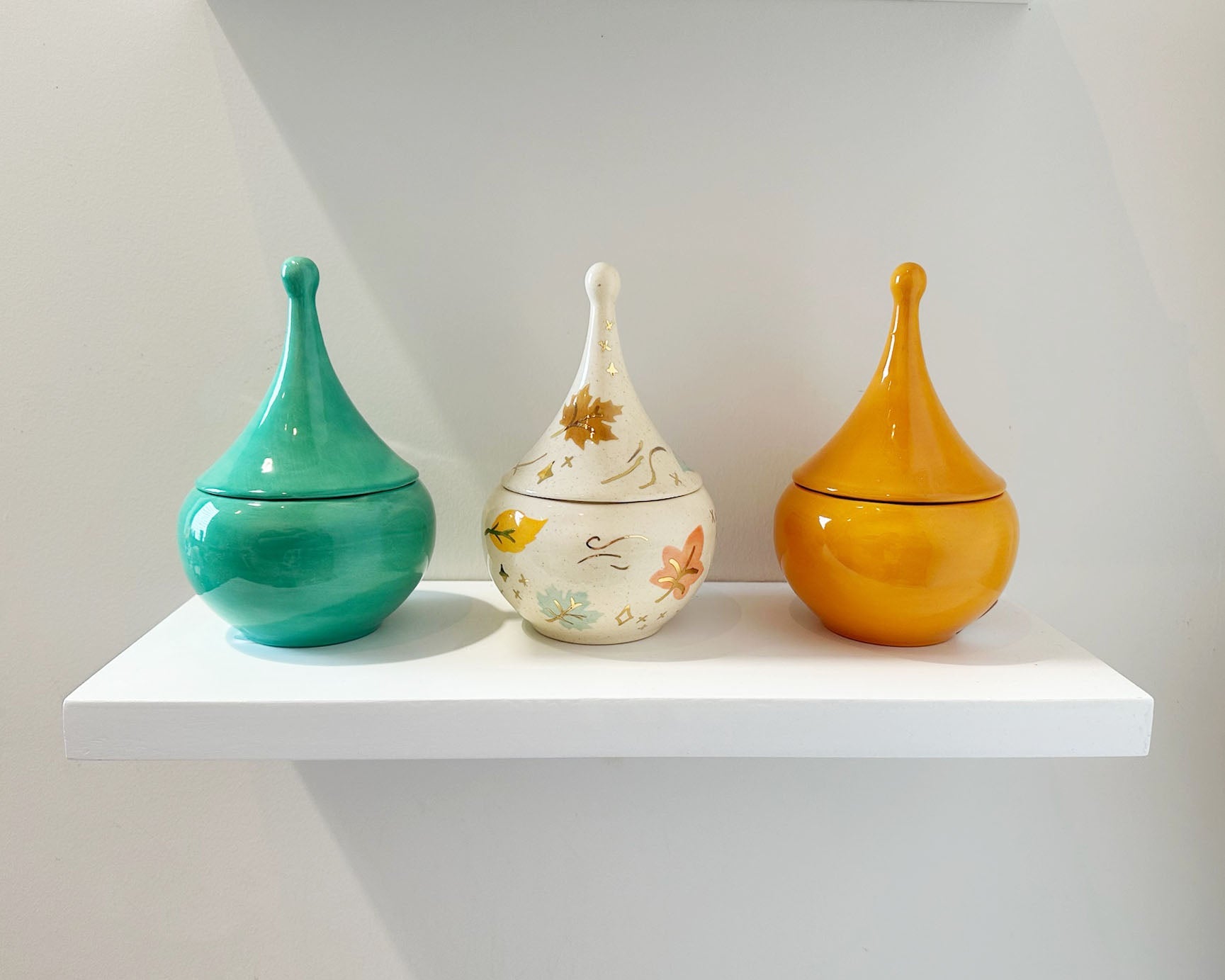 Teardrop Jars in Kitchen Jade