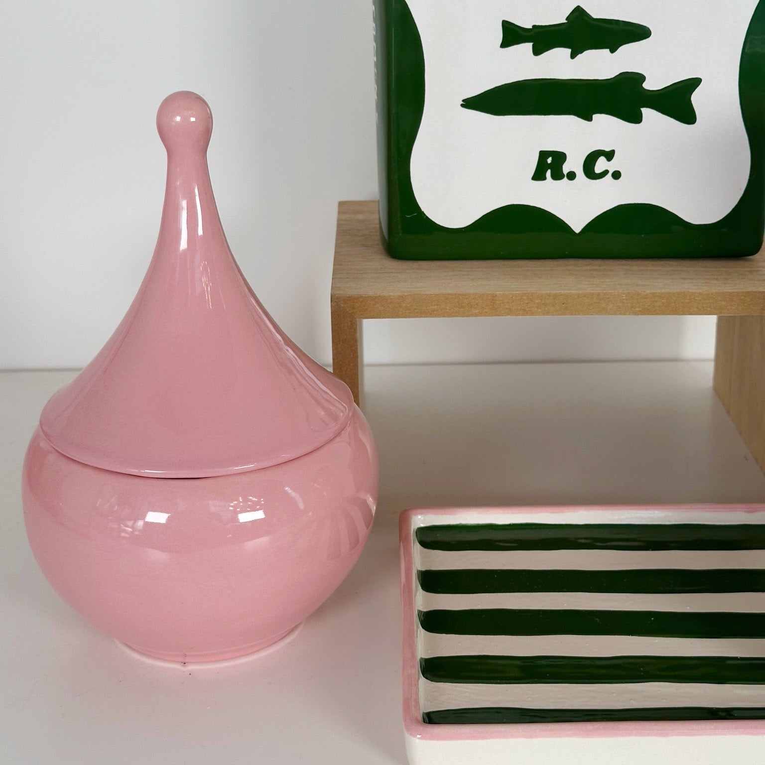 Teardrop Jars in Pink Cadillac