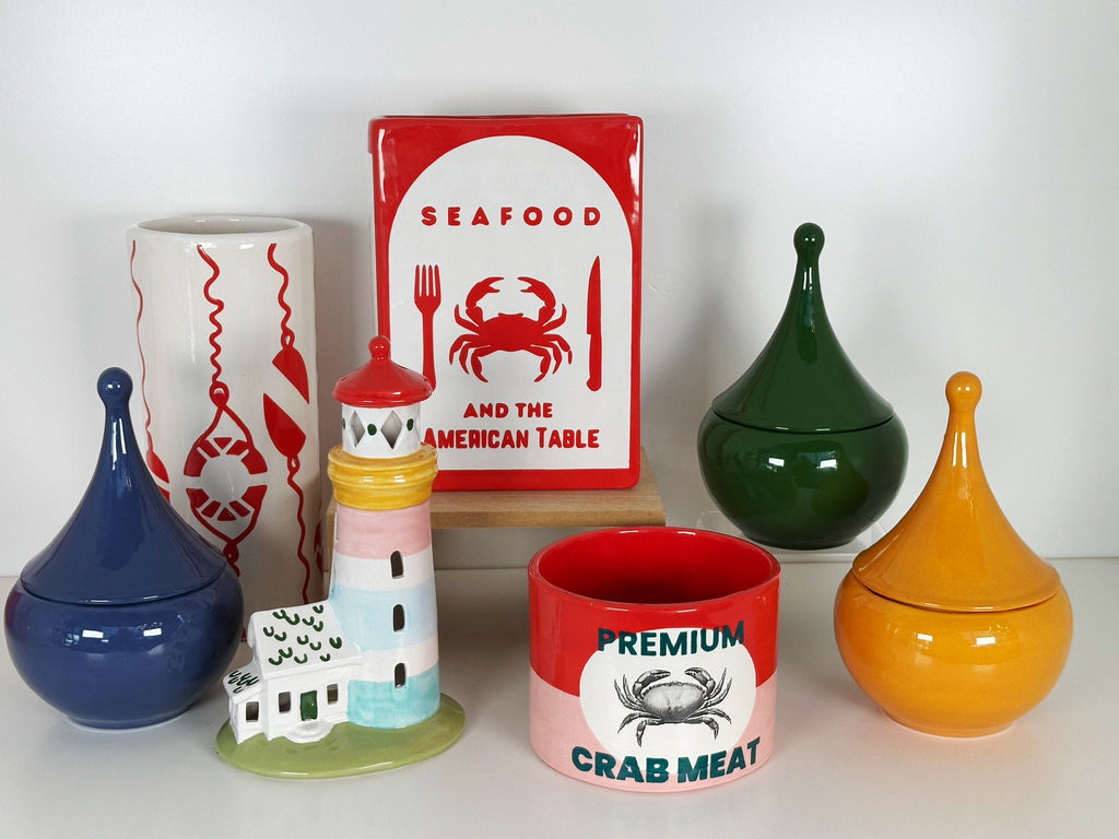 "Canned" Crab Meat Vase