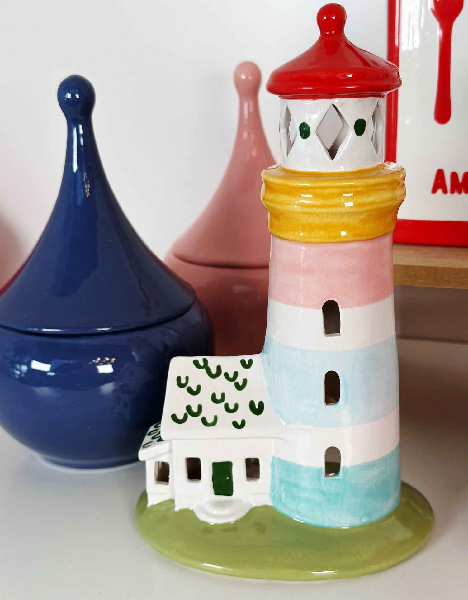 Teardrop Jars in Vintage Blue Jeans
