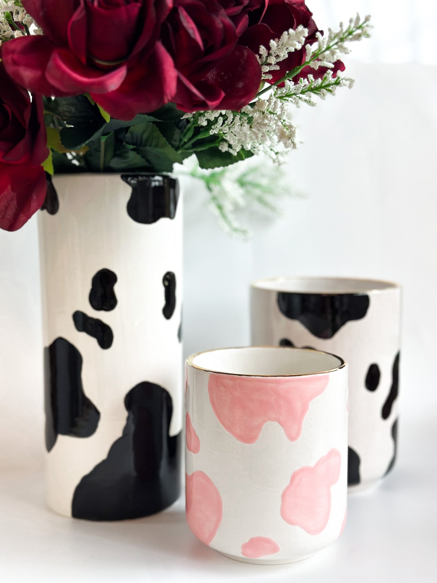 Cow Print Vase