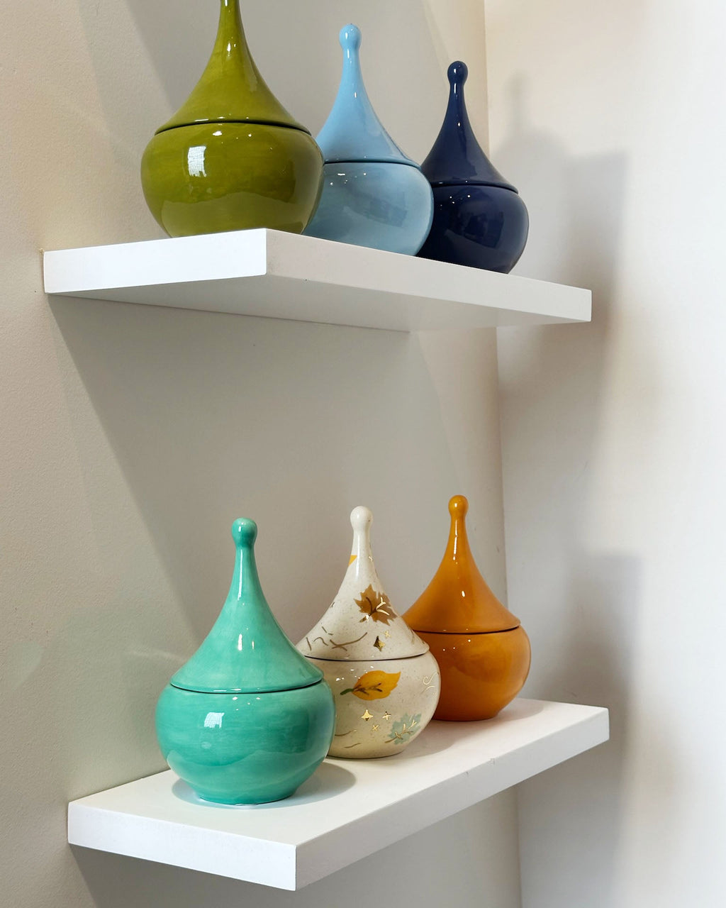 Teardrop Jars in Kitchen Jade