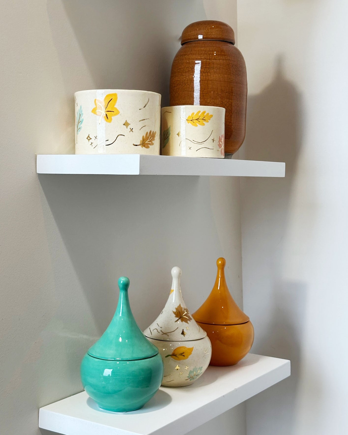 Teardrop Jars in Kitchen Jade