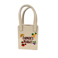 Farmer's Market Tote Bag Bud Vase Featuring Handpainted Artwork