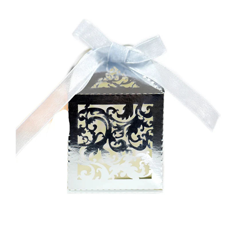 20/50Pcs Flower Vine Candy Boxes Wedding Favor Gift Packaging Box Sweet Bag With Ribbon Valentine's Day Birthday Party Supplies