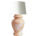 Sakura Ginger Jar Lamp in Coral