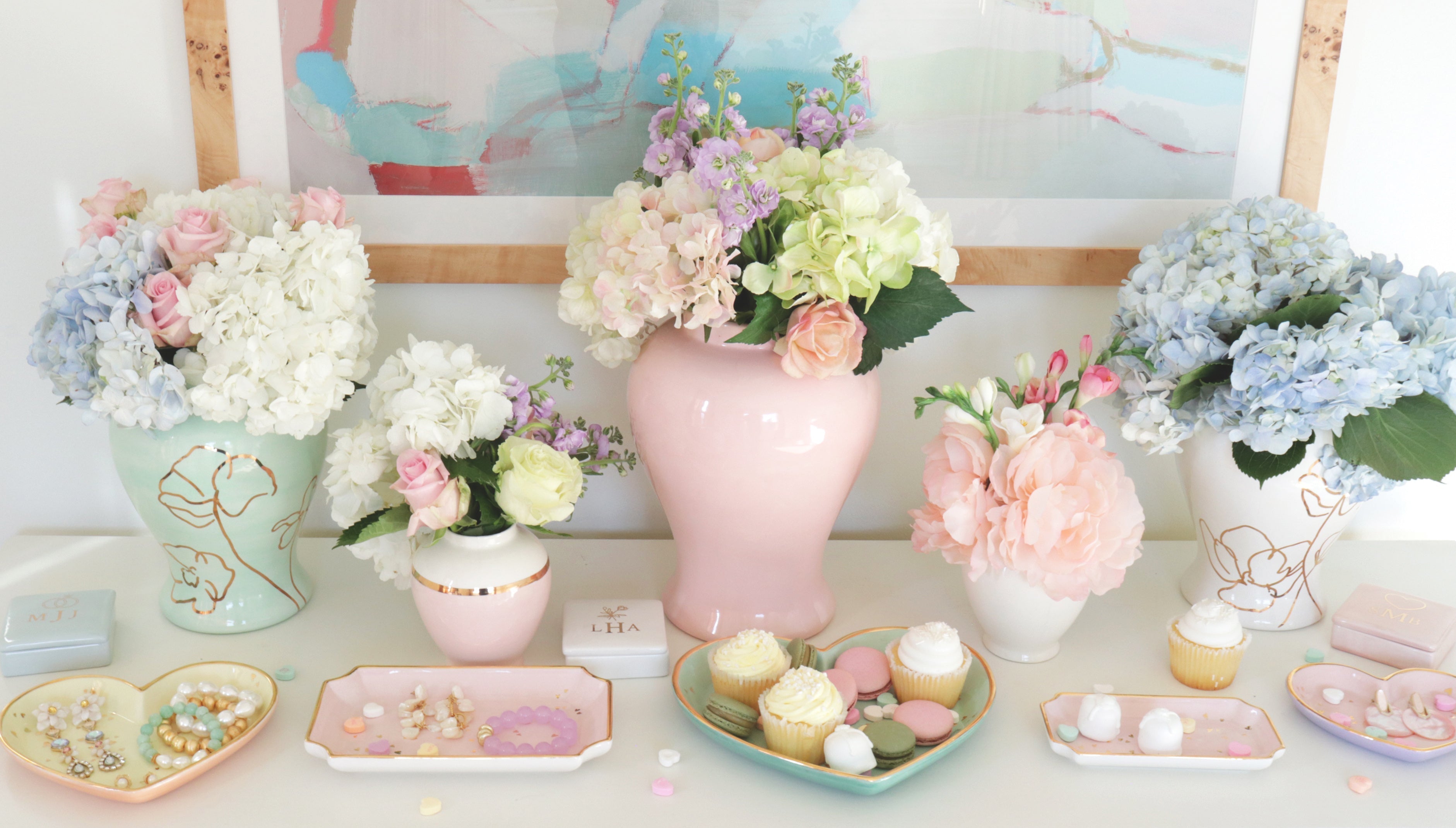 "Confetti Hearts" Tray