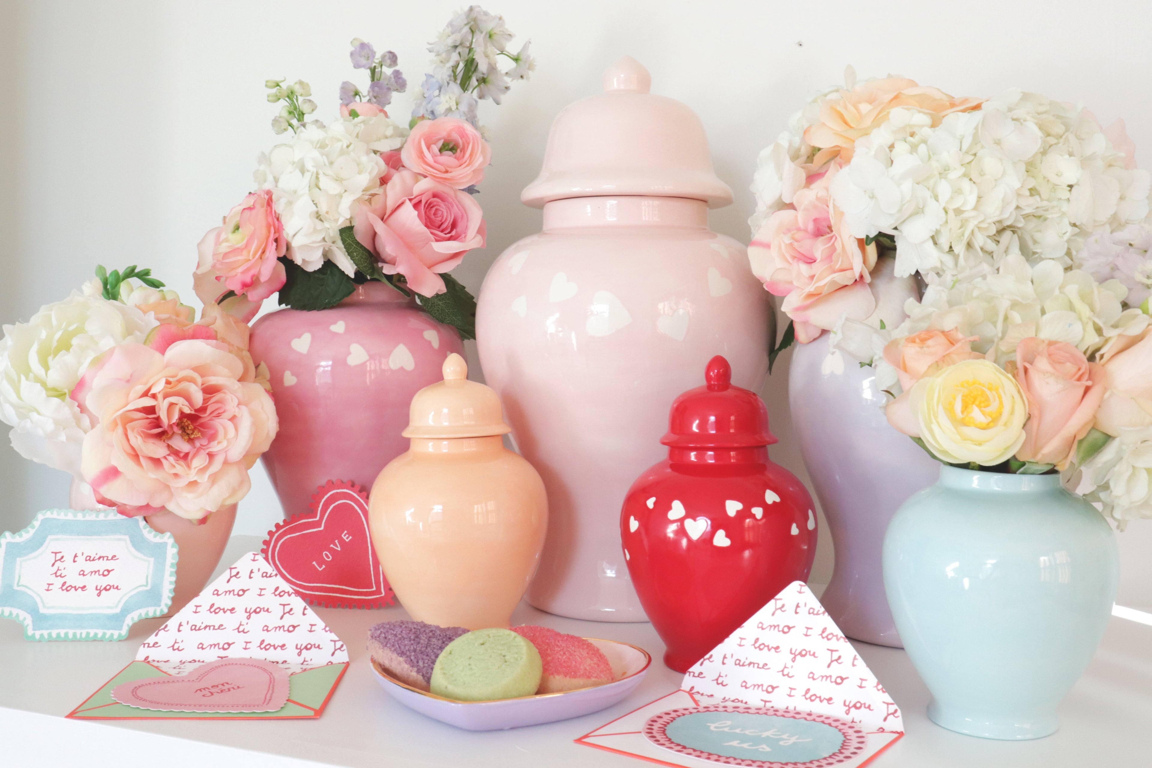 "Confetti Hearts" Dishes