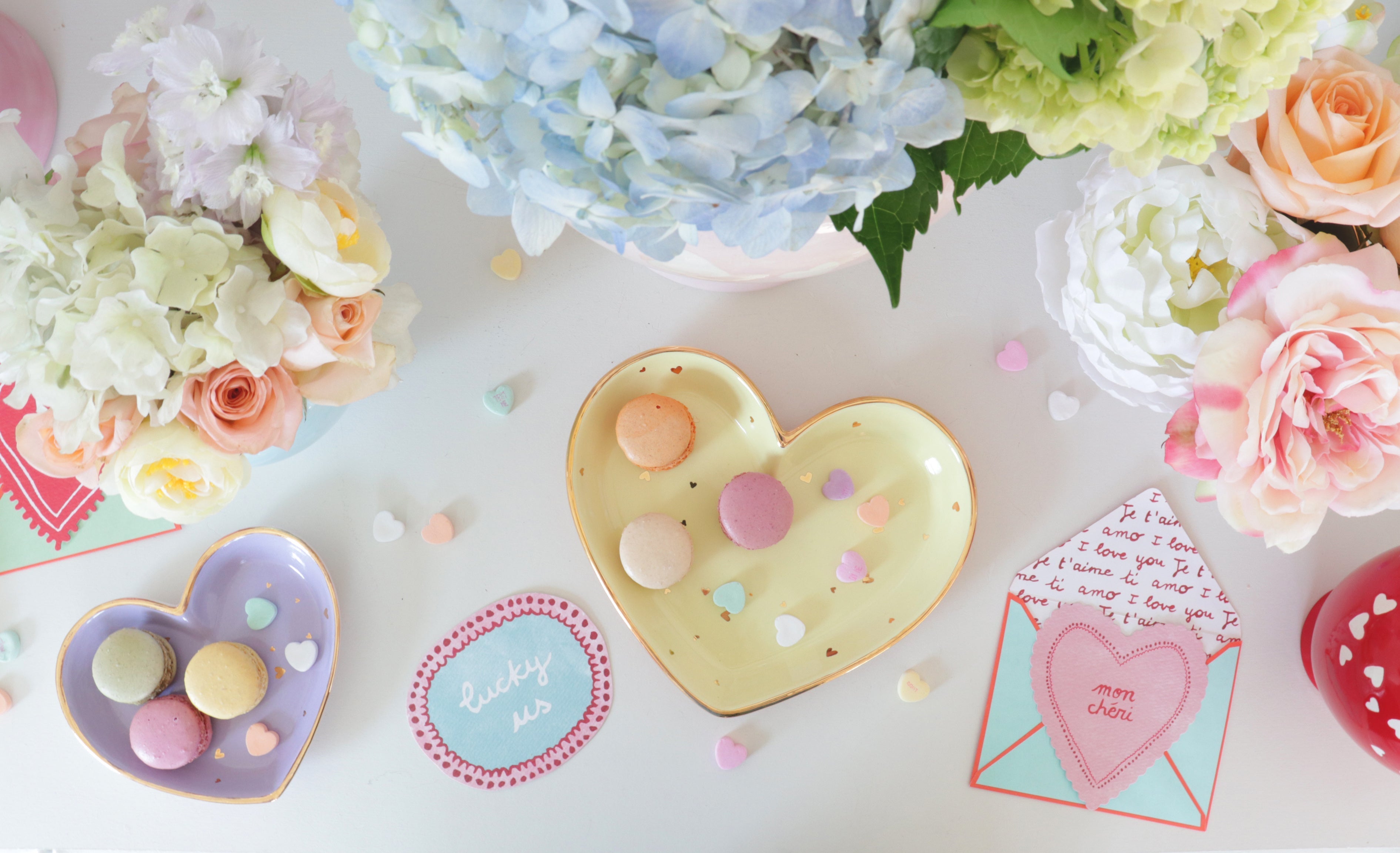 "Confetti Hearts" Dishes