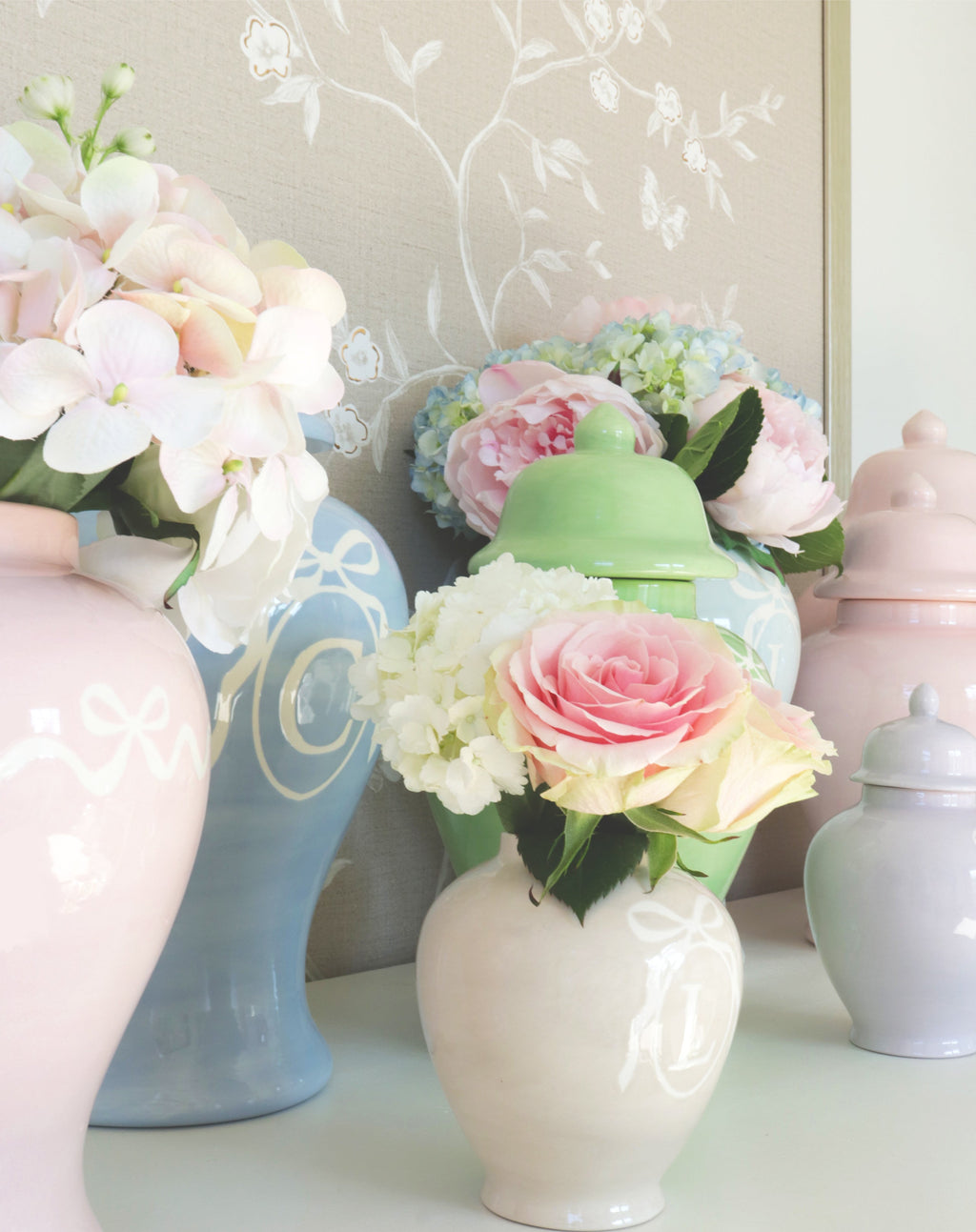 Cabbage Patch Green Ginger Jars