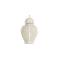 Bow Stripe Ginger Jars in Beige
