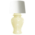 Bow Stripe Ginger Jar Lamp in Lemon Sorbet