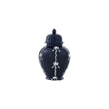 Bow Stripe Ginger Jars in Navy Blue