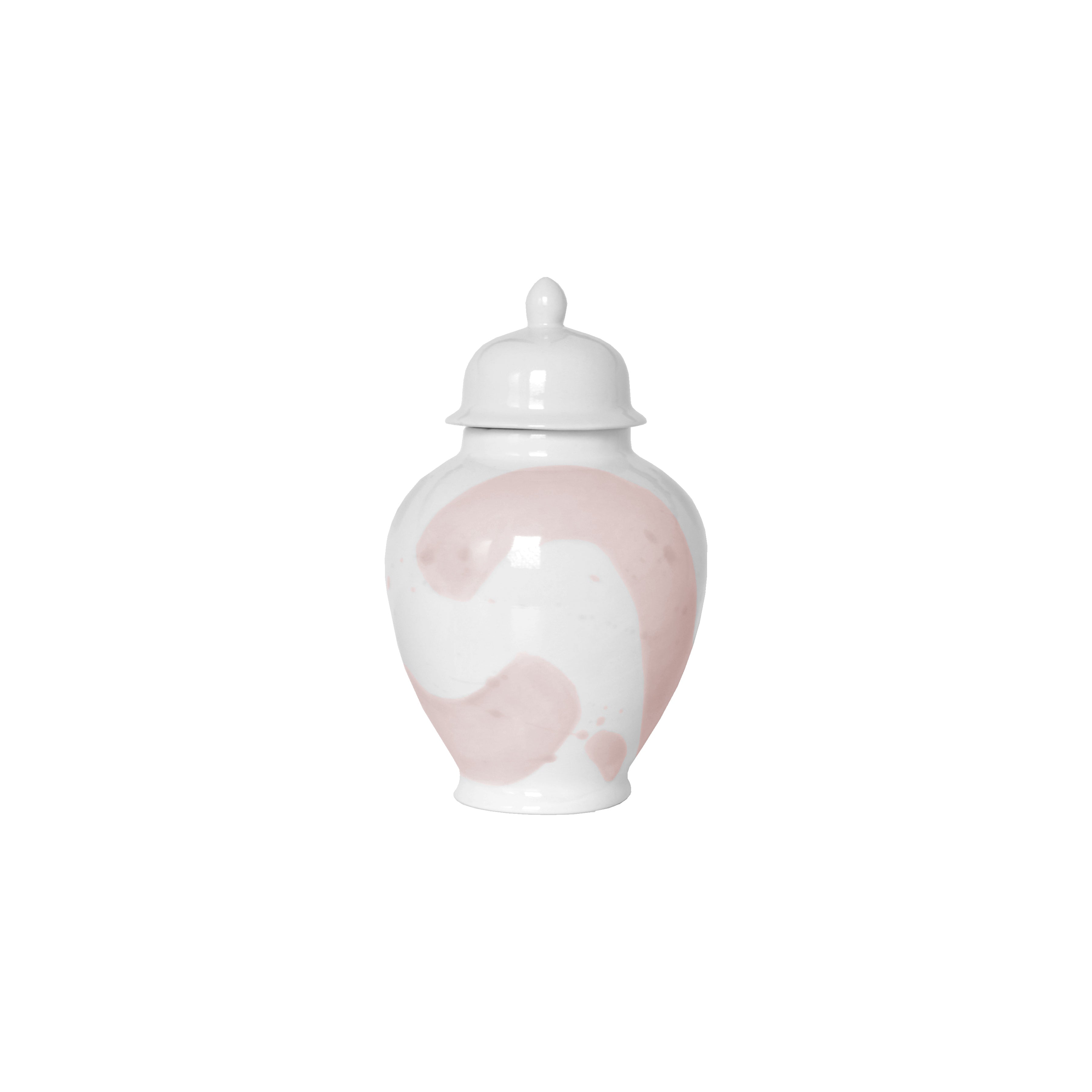 Blush Brushstroke Ginger Jars