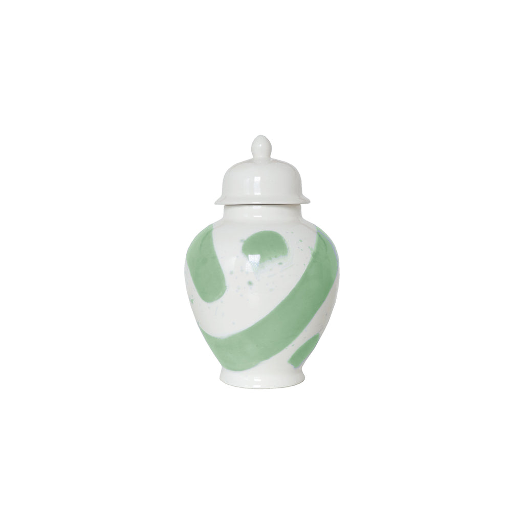Cabbage Patch Brushstroke Ginger Jar