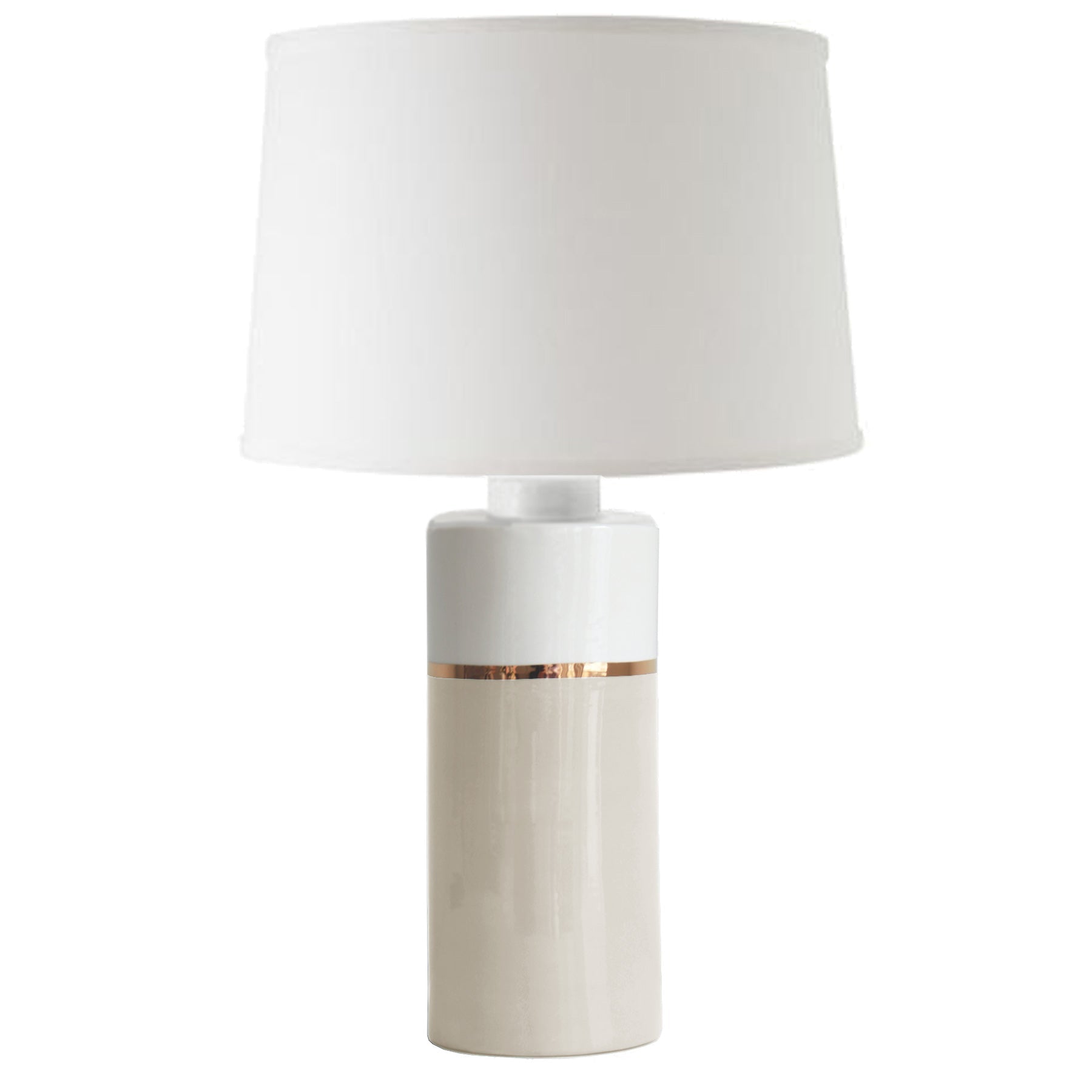 Beige Color Block Column Lamp