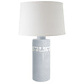 Hydrangea Light Blue Greek Key Column Lamp