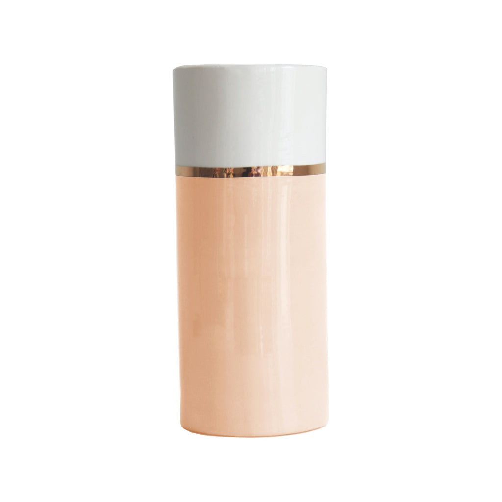 Color Block Column Vase