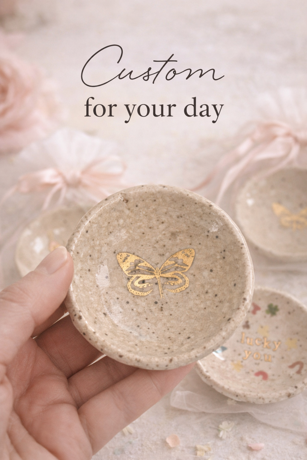 Custom Handmade Trinket Dish – Bridesmaid & Wedding Favor Keepsake