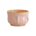 Face Vase with 22K Gold Accent
