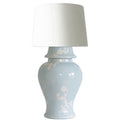 Chinoiserie Dreams Ginger Jar Lamp in Hydrangea Light Blue