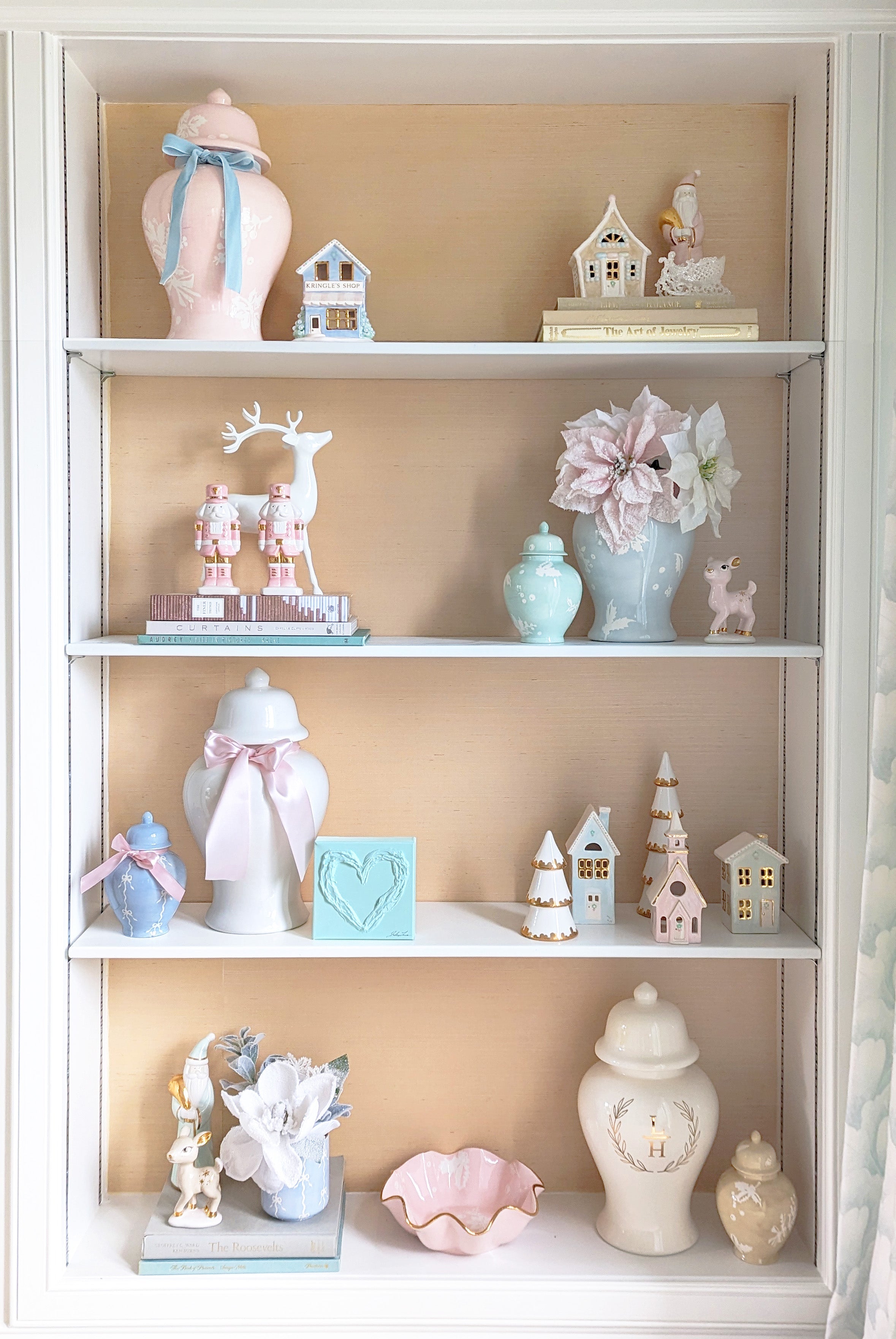 Pastel Gingerbread House with 22K Gold Accents