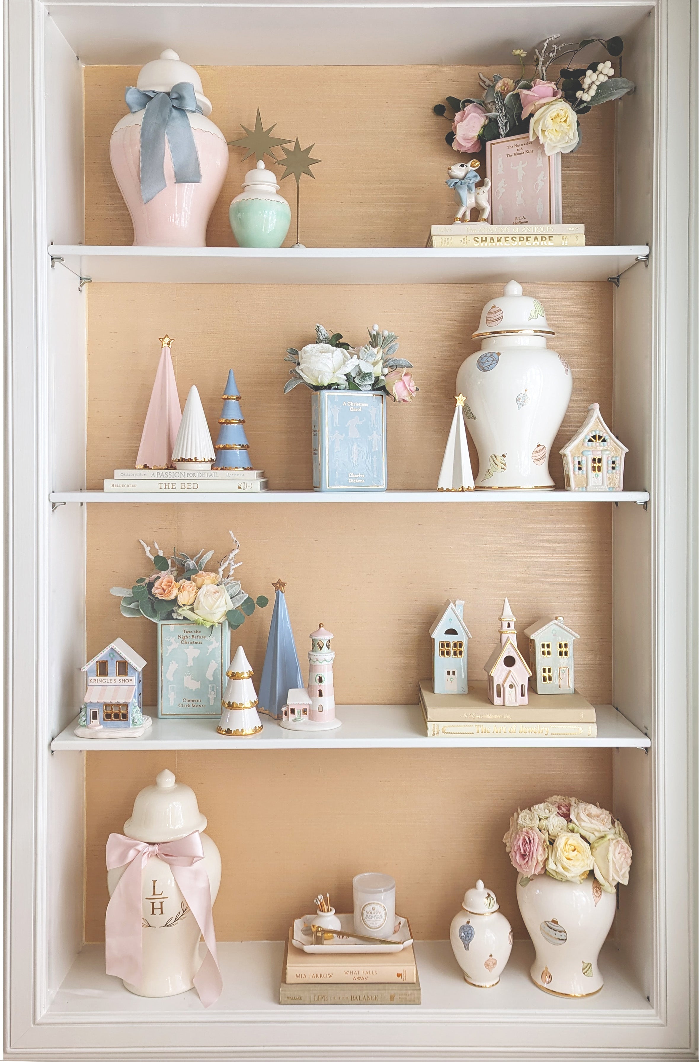 Christmas Classics Book Vase- The Nutcracker and the Mouse King in Pink