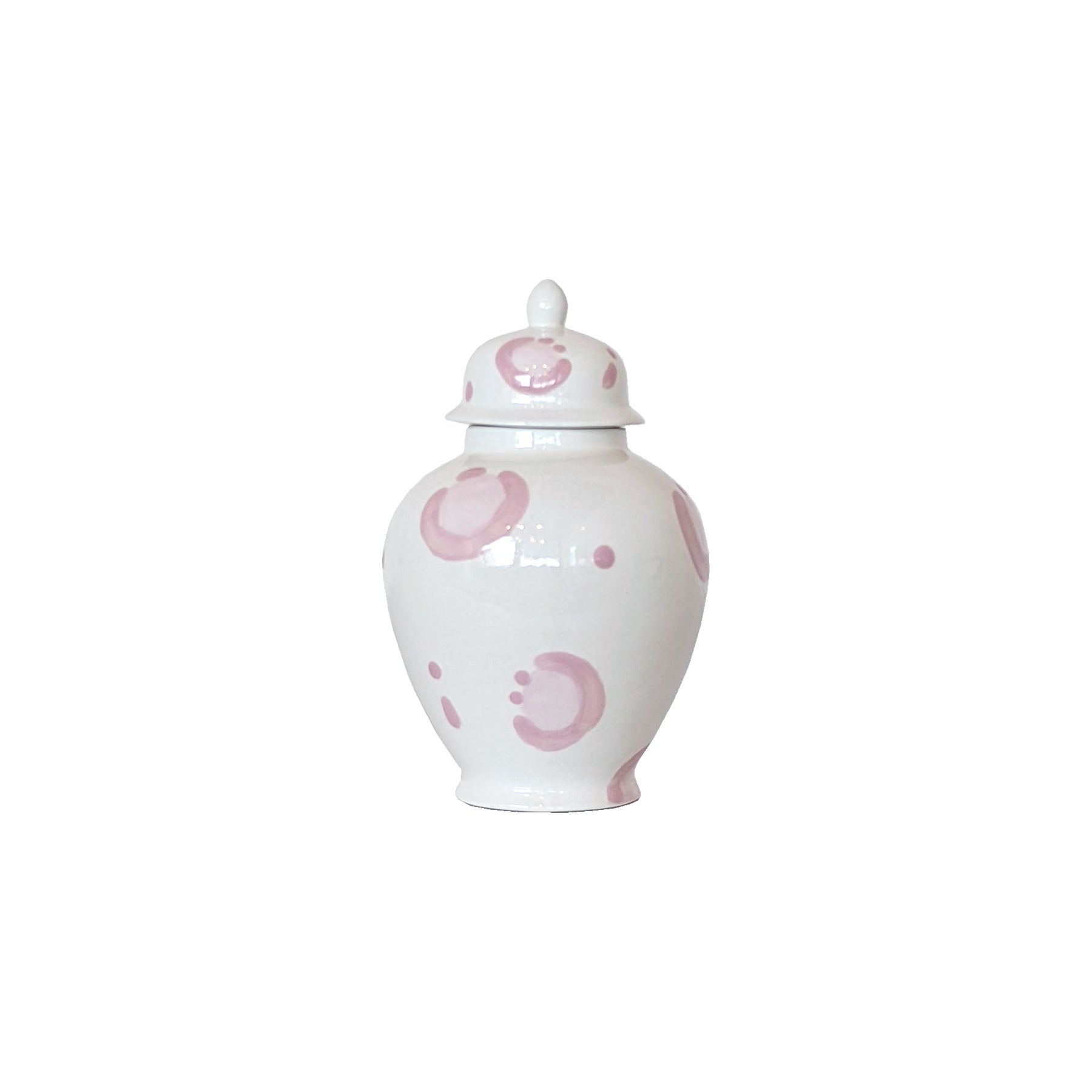 Light Pink Leopard Print Ginger Jars