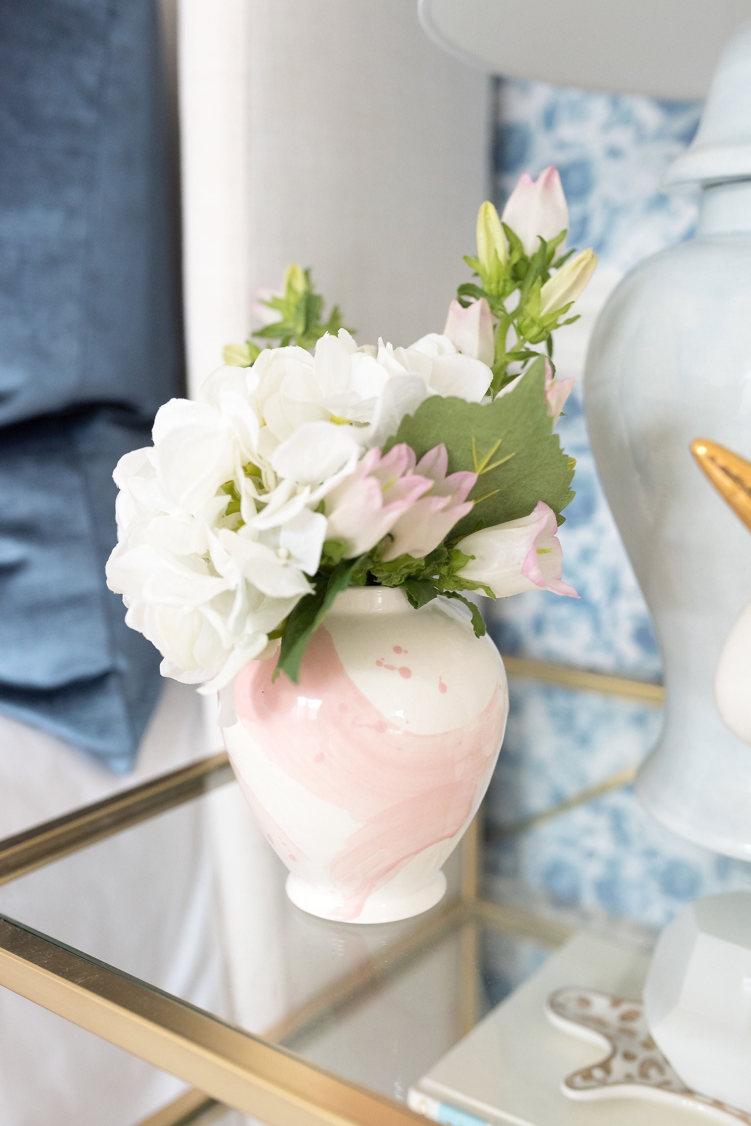Cherry Blossom Pink Brushstroke Ginger Jar