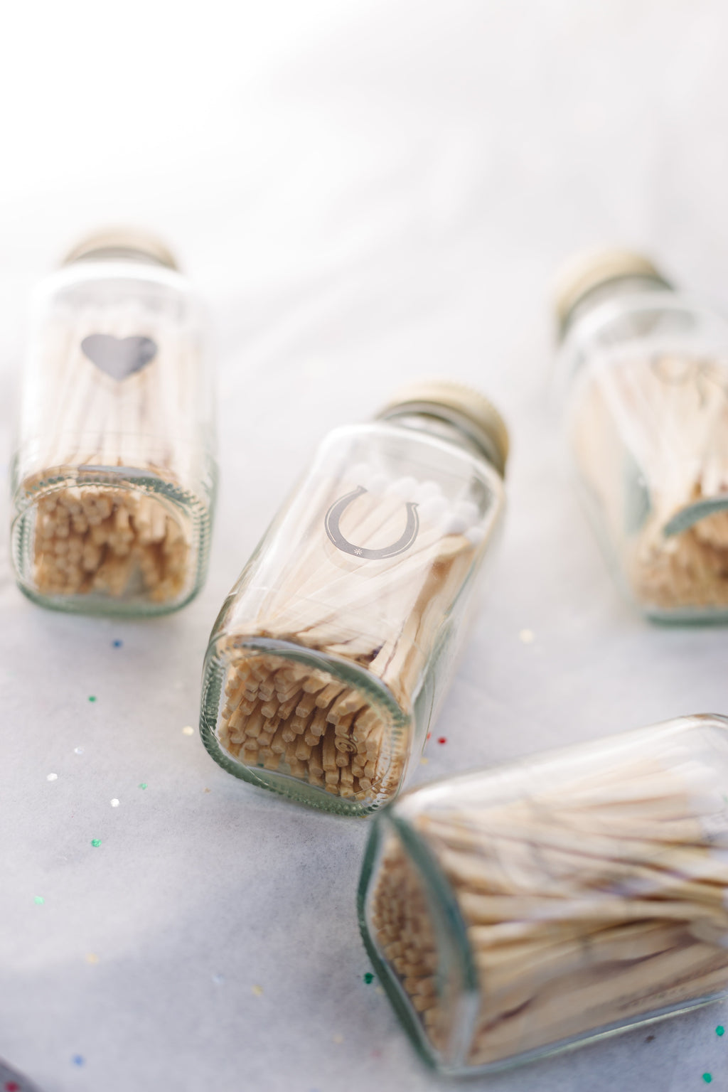 Sage 2" White Match Jar | Botanical Match Holder